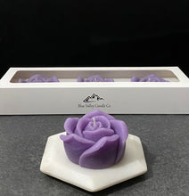 Load image into Gallery viewer, Rose Candle Set - Lavender &amp; White Sage
