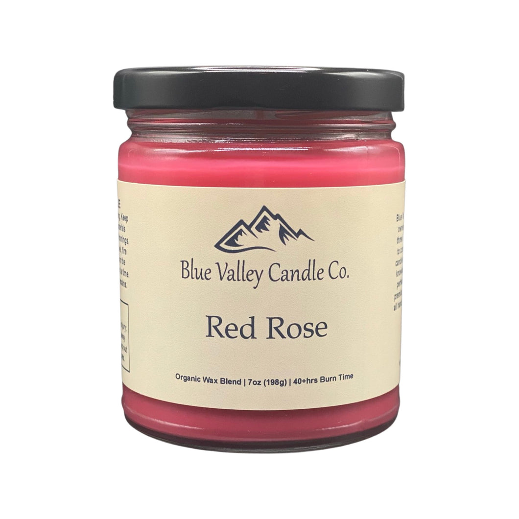 Red Rose Organic Candle