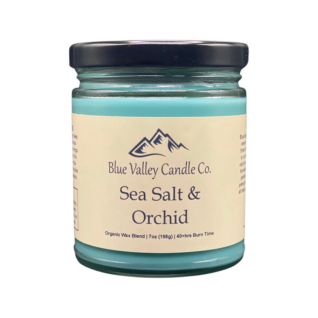 Sea Salt & Orchid Organic Candle