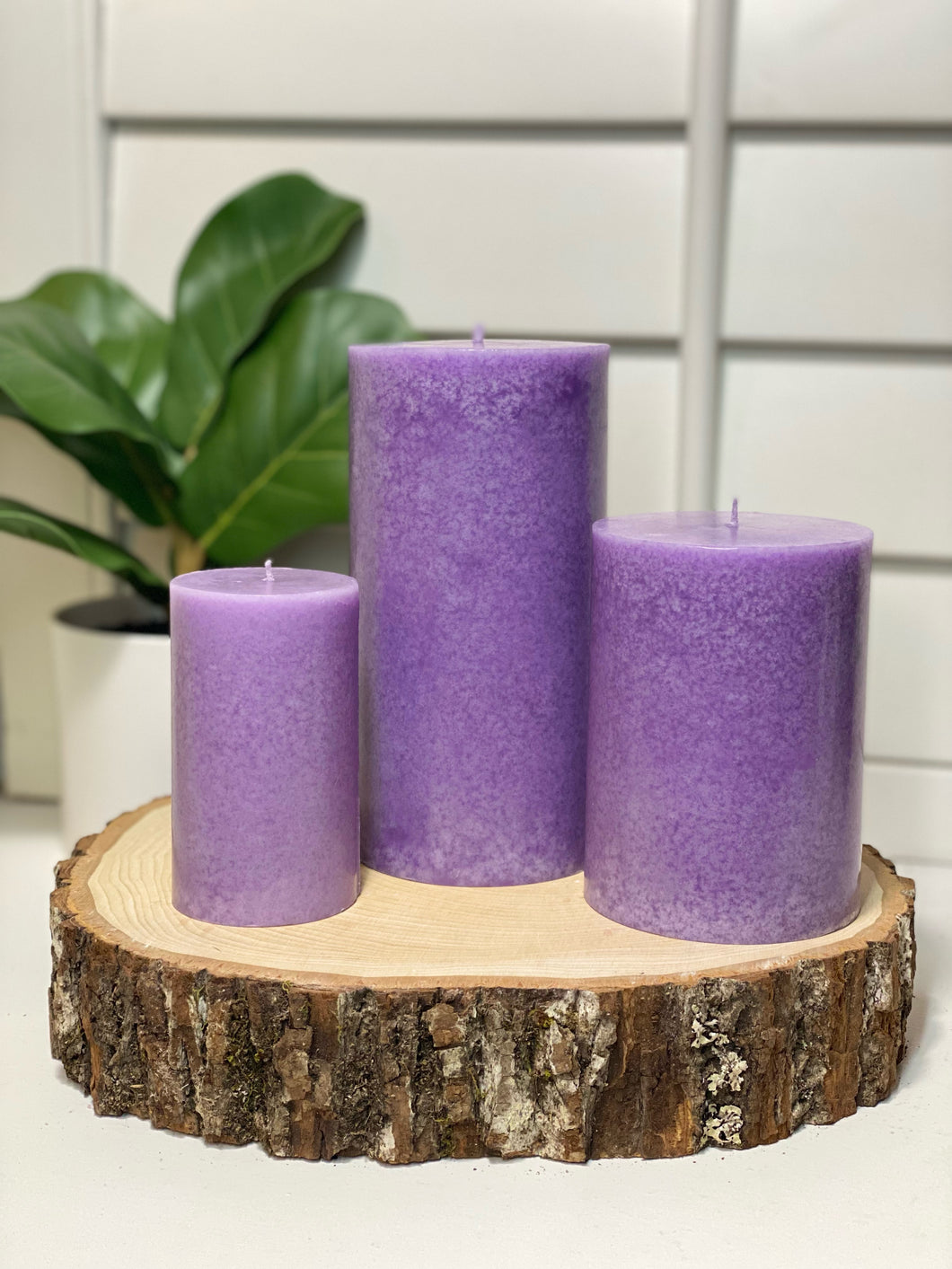 Lavender & White Sage Pillar Candle